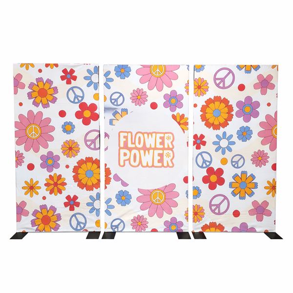 ☮️ FlowerPower decoratiedoeken (3-delig) huren