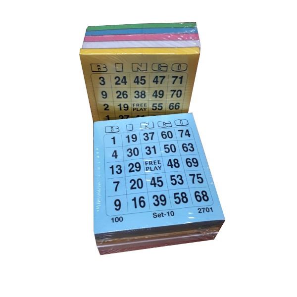 Bingo kaarten per 500 stuks