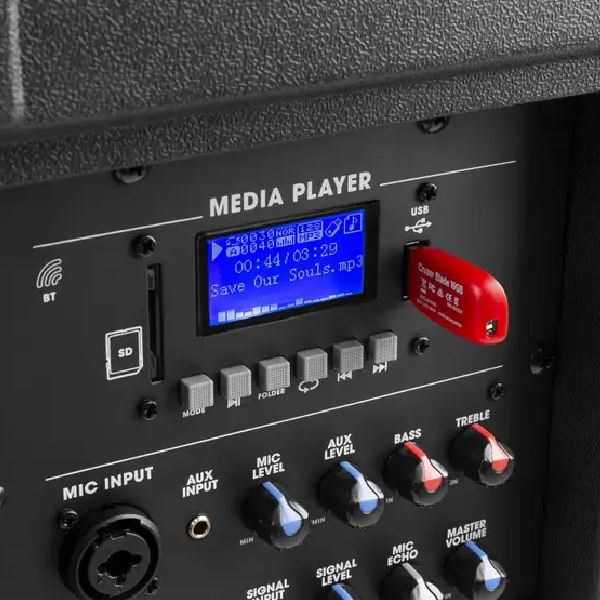 partybox huren geluidsset huren op accu