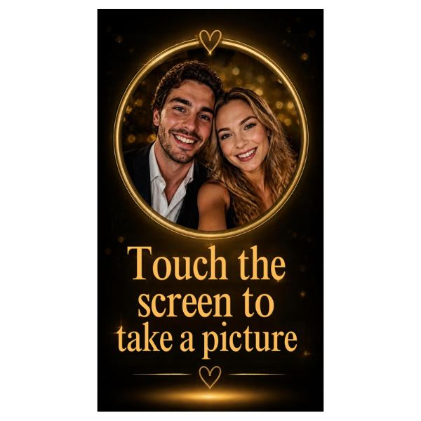 startscherm photobooth huren gepersonaliseerd startscherm voor photobooth